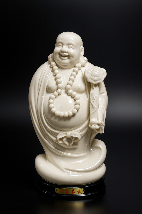 Serene Smiles™ Premium Laughing Buddha Idol