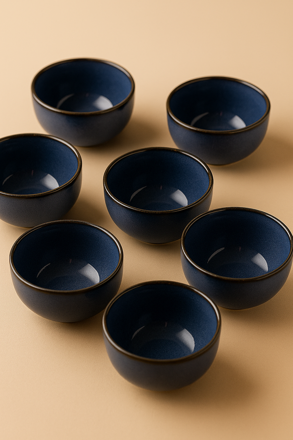 AzureStone Ceramic Bowl Set – 6 Pc