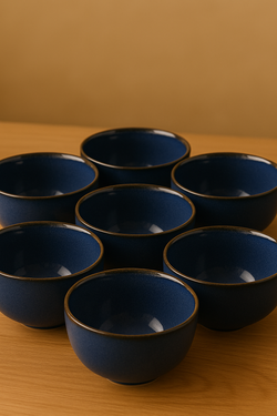 AzureStone Ceramic Bowl Set – 6 Pc