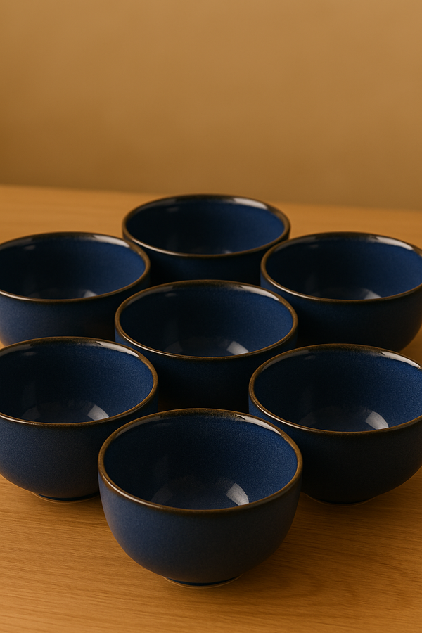 AzureStone Ceramic Bowl Set – 6 Pc
