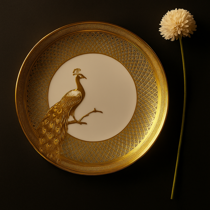 Peacock Royale – Gold Plated Set (Set of 2)
