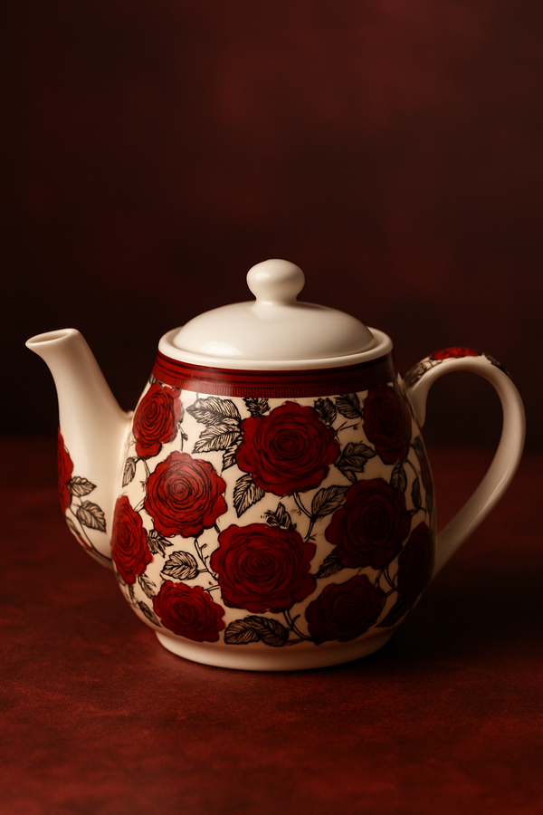 Regal Rose Porcelain Tea Set –  6 Pc Luxury Collection